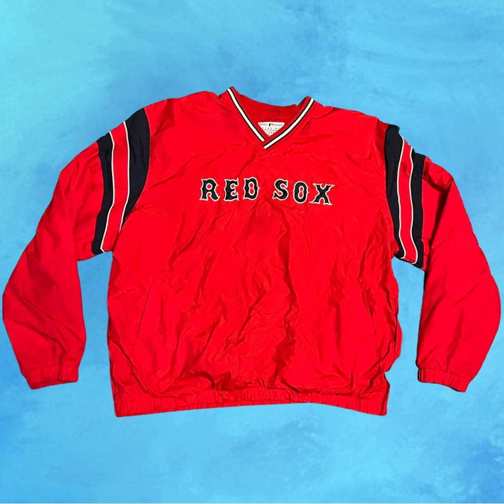 Boston red socks pull over jacket